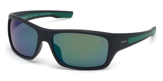 Matte Black Timberland TB9192 Sunglasses.