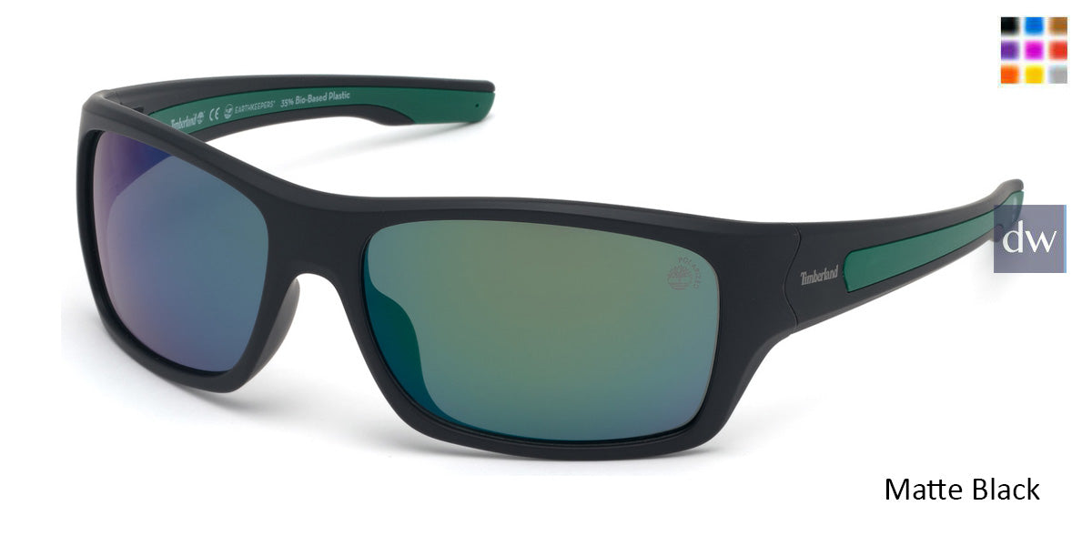Matte Black Timberland TB9192 Sunglasses.