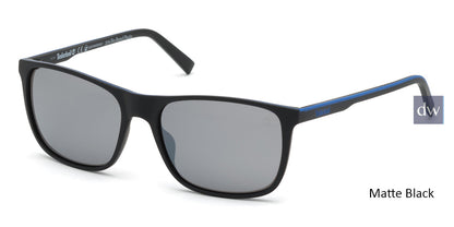 Matte Black Timberland TB9195 Sunglasses