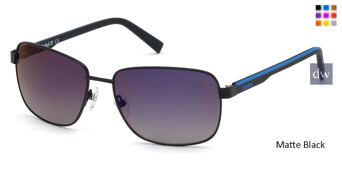 Matte Black Timberland TB9196 Sunglasses
