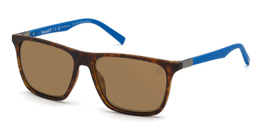 Matte Havana Timberland TB9198 Sunglasses.
