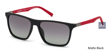 Matte Black Timberland TB9198 Sunglasses.