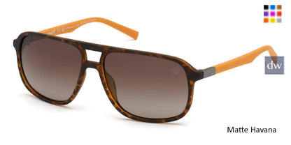 Matte Havana Timberland TB9200 Sunglasses.