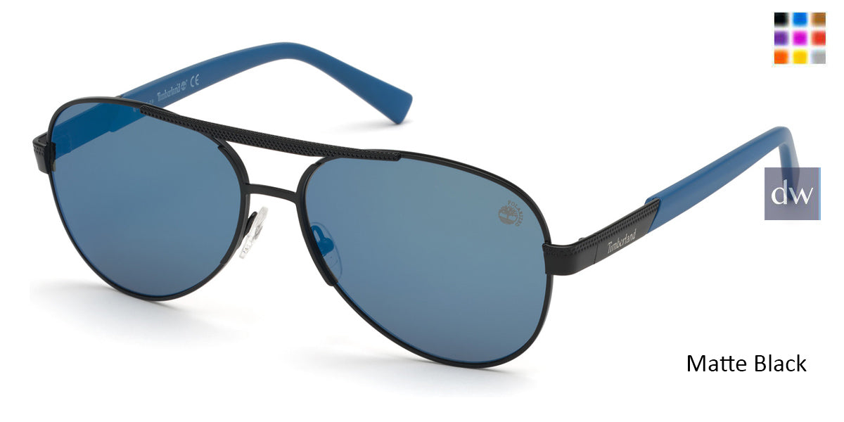 Matte Black Timberland TB9214 Sunglasses