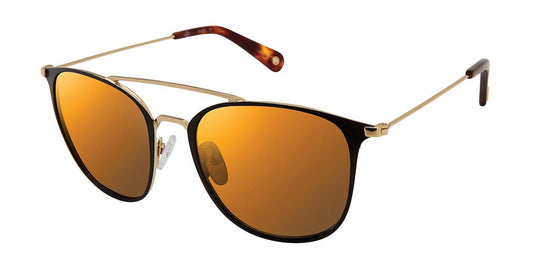 Black/Gold Sperry TIERRA Polarized Sunglasses.