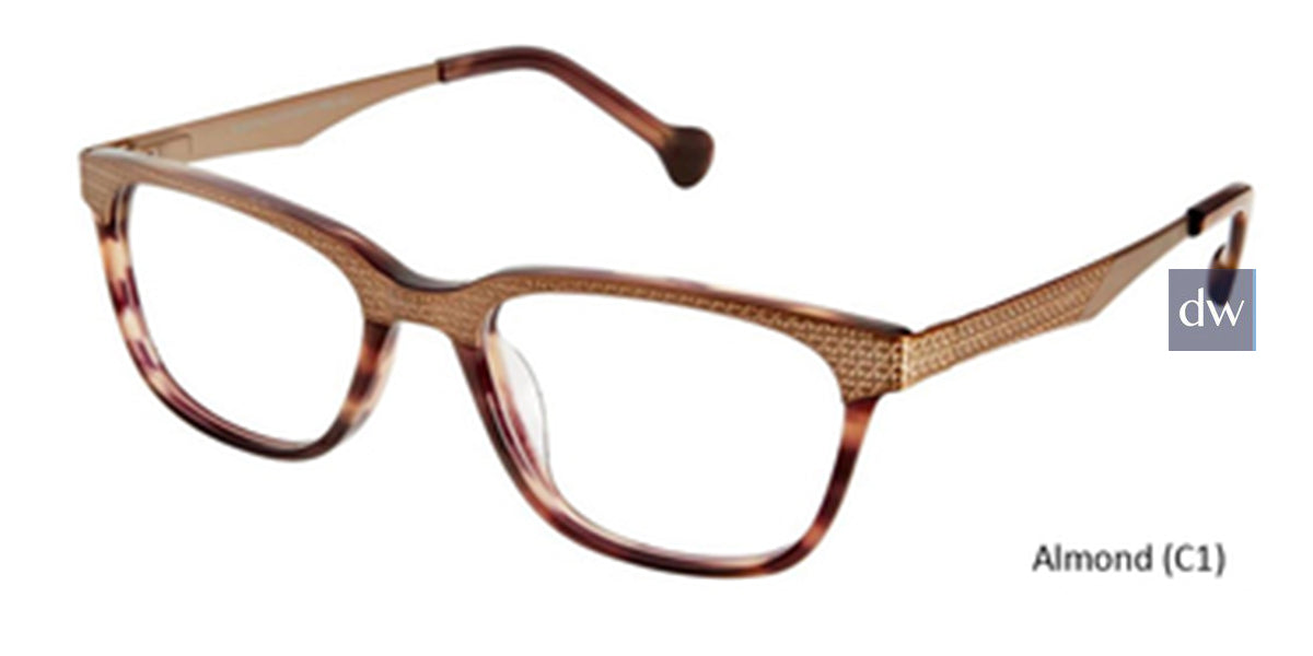Almond (C1) Lisa Loeb Tiggle Eyeglasses - Teenager