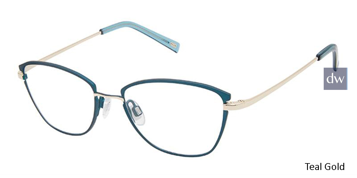 Teal Gold Kliik Denmark K-692 Eyeglasses