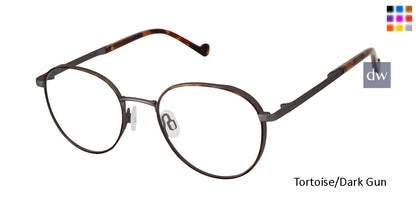 Tortoise/Dark Gun Mini 742007 Eyeglasses - Teenager