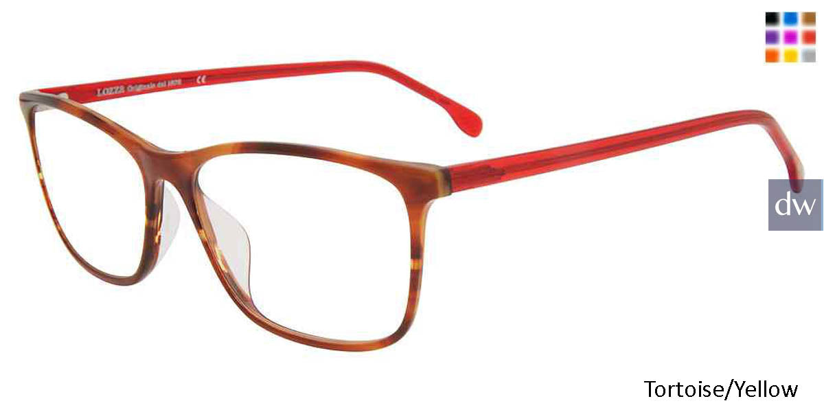 Tortoise/Yellow Lozza VL4166 Eyeglasses