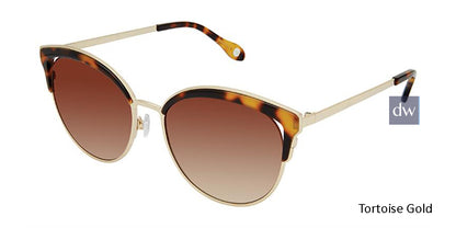 Tortoise Gold Fysh F-2057 Sunglasses.