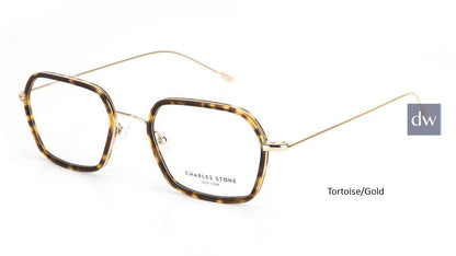 Tortoise/Gold William Morris Charles Stone NY 30056 Eyeglasses - Teenager