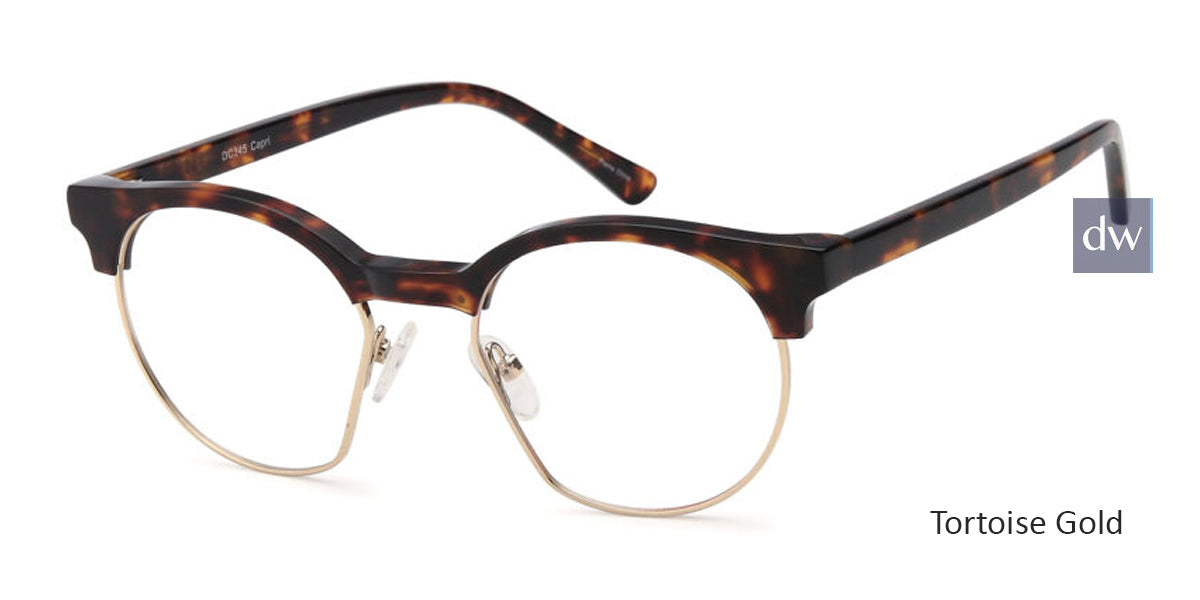 Tortoise Gold Capri Dicaprio DC345 Eyeglasses.