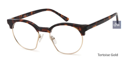 Tortoise Gold Capri Dicaprio DC345 Eyeglasses.