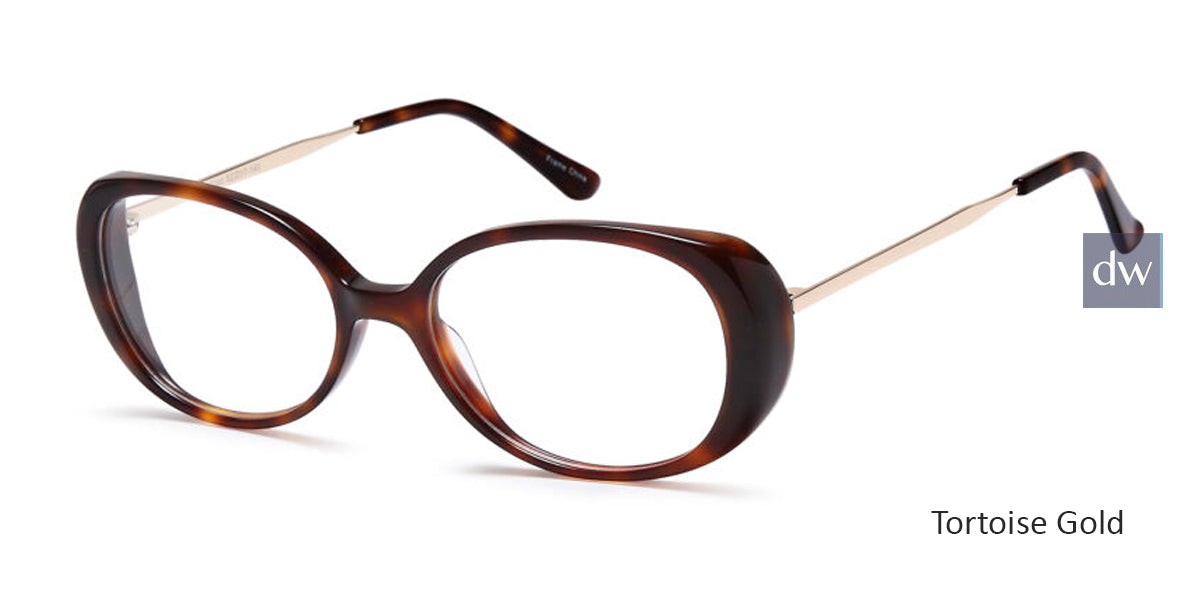 Tortoise Gold Capri Dicaprio DC346 Eyeglasses.