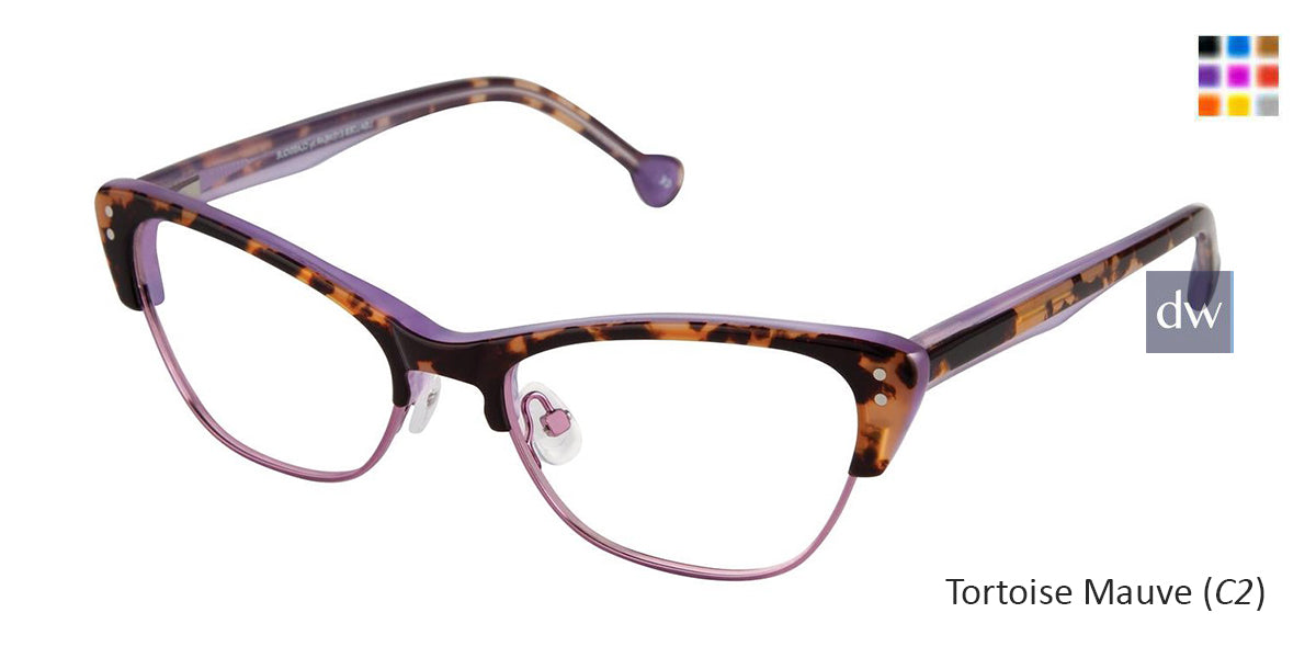 Tortoise Mauve (C2) Lisa Loeb Eyes On Me Eyeglasses