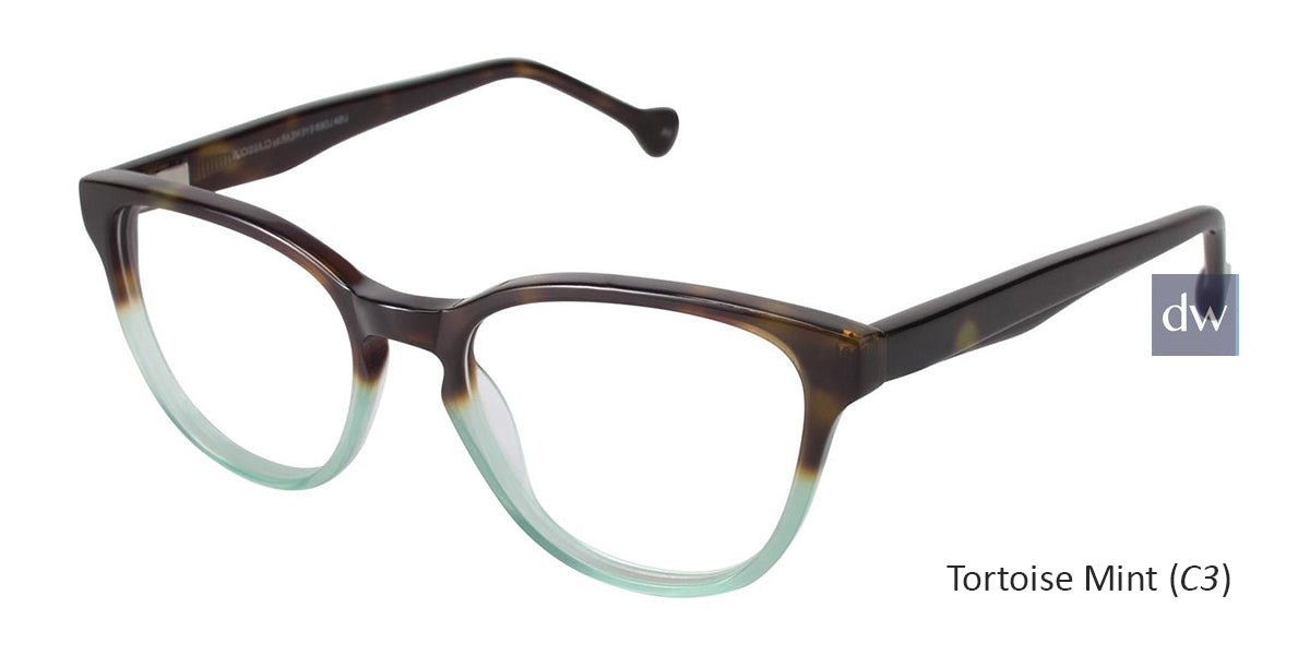 Tortoise Mint (C3) Lisa Loeb Eyeglasses