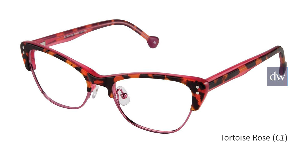 Tortoise Rose (C1) Lisa Loeb Eyes On Me Eyeglasses