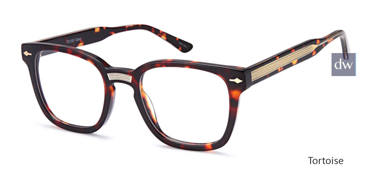 Tortoise Gold Capri Dicaprio DC352 Eyeglasses.