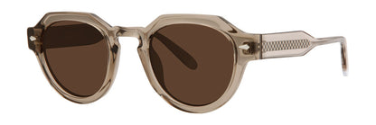 Original Penguin The Merrick men's rounded panto acetate sunglasses in Travertine — polarized
