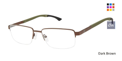 Dark Brown c02 Champion Triad Eyeglasses.