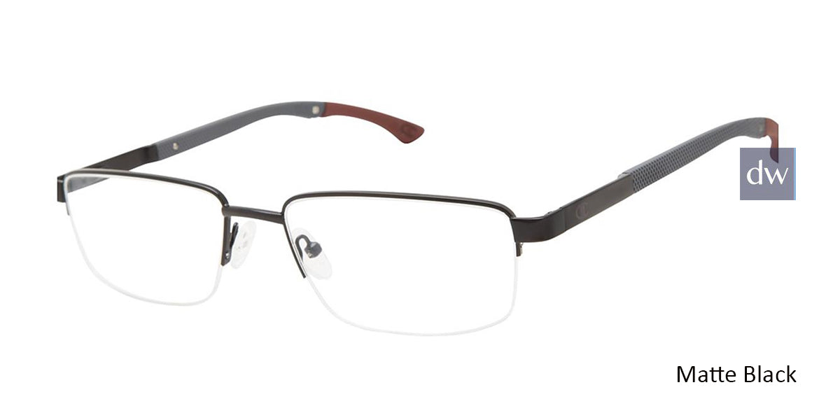 Matte Black c01 Champion Triad Eyeglasses.