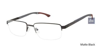 Matte Black c01 Champion Triad Eyeglasses.