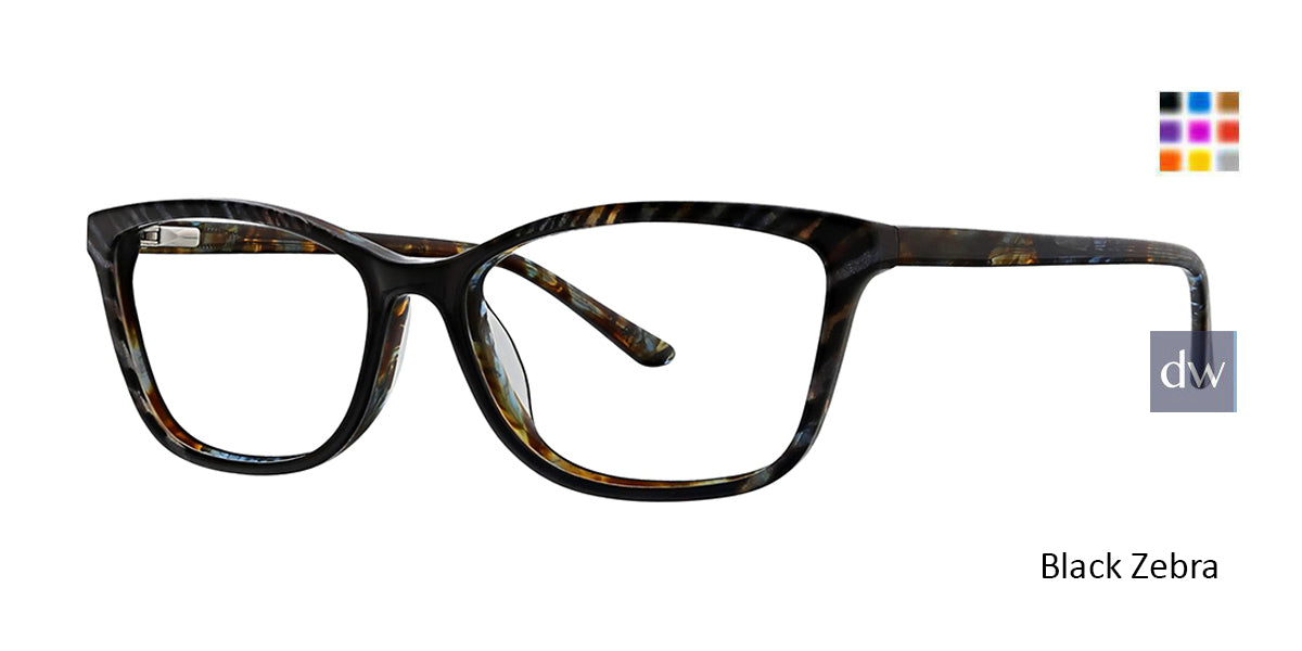 Black Zebra Xoxo Trieste Eyeglasses.
