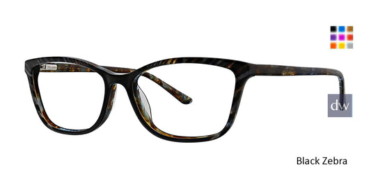 Black Zebra Xoxo Trieste Eyeglasses.