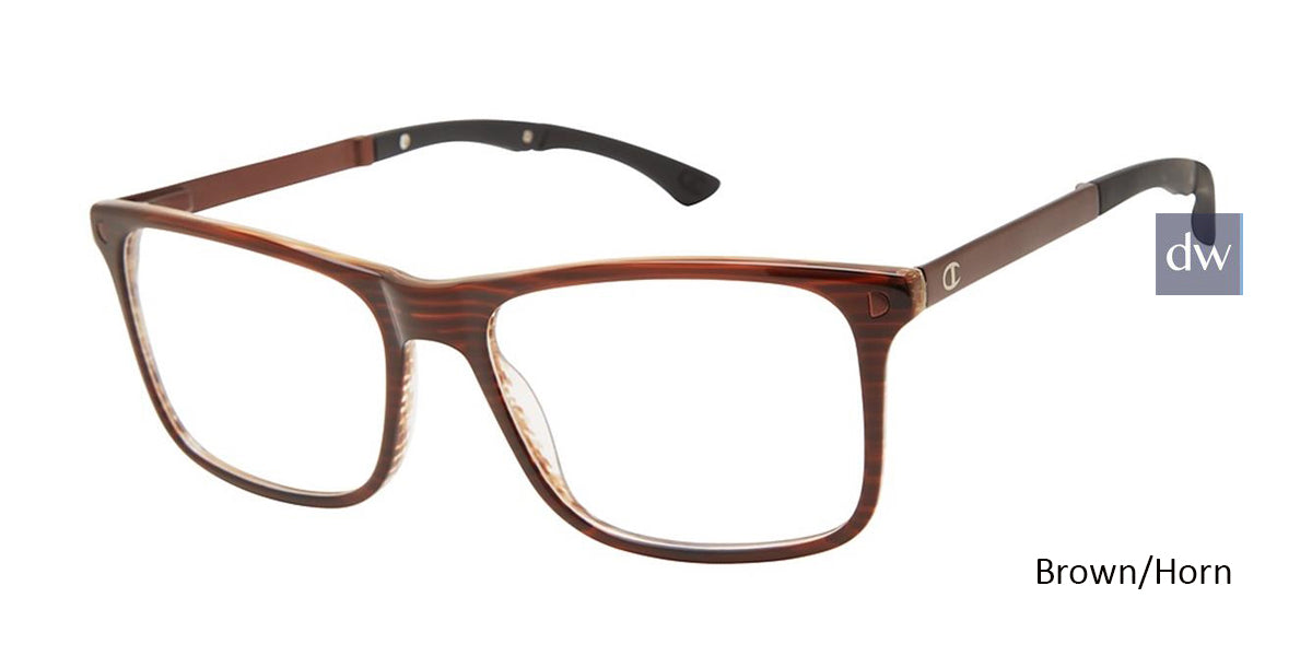 Brown/Horn c02 Champion Tril Eyeglasses.