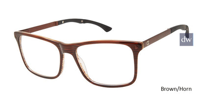 Brown/Horn c02 Champion Tril Eyeglasses.