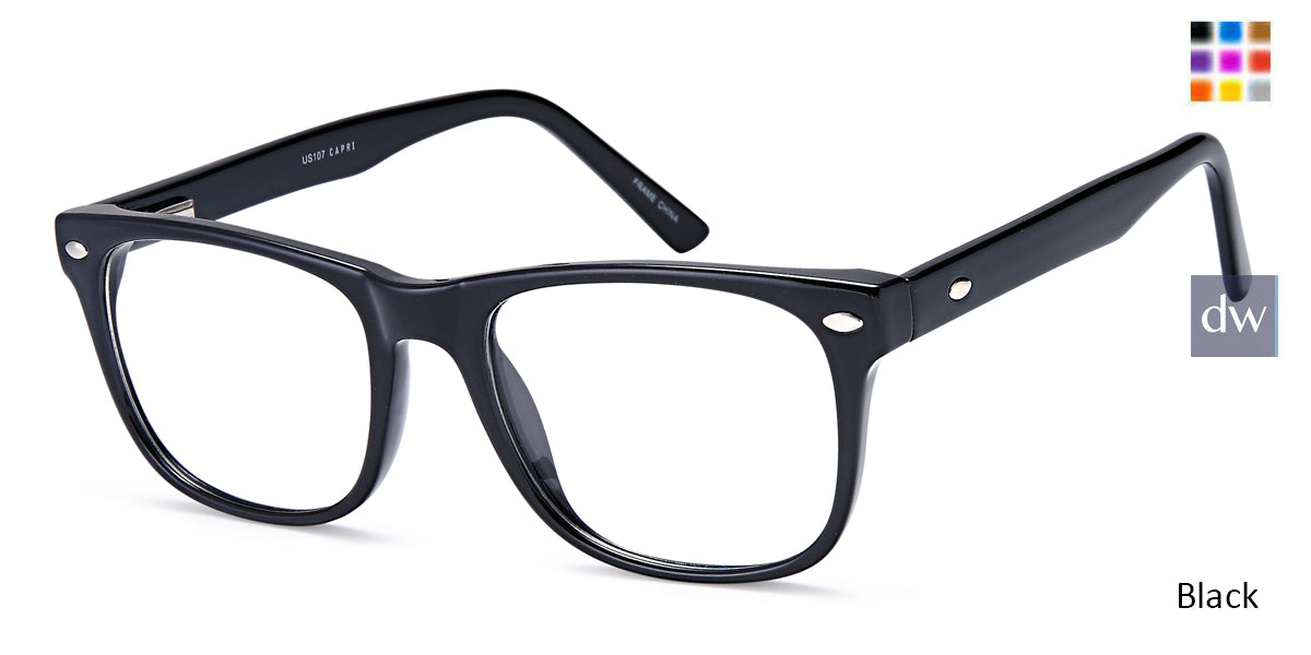 Black Capri 4U US107 Eyeglasses.