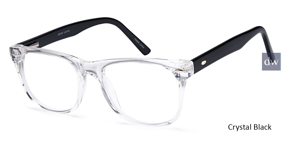 Crystal Black Capri 4U US107 Eyeglasses.