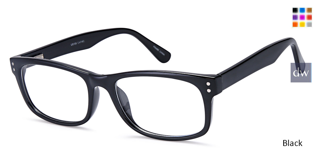 Black Capri 4U US108 Eyeglasses.