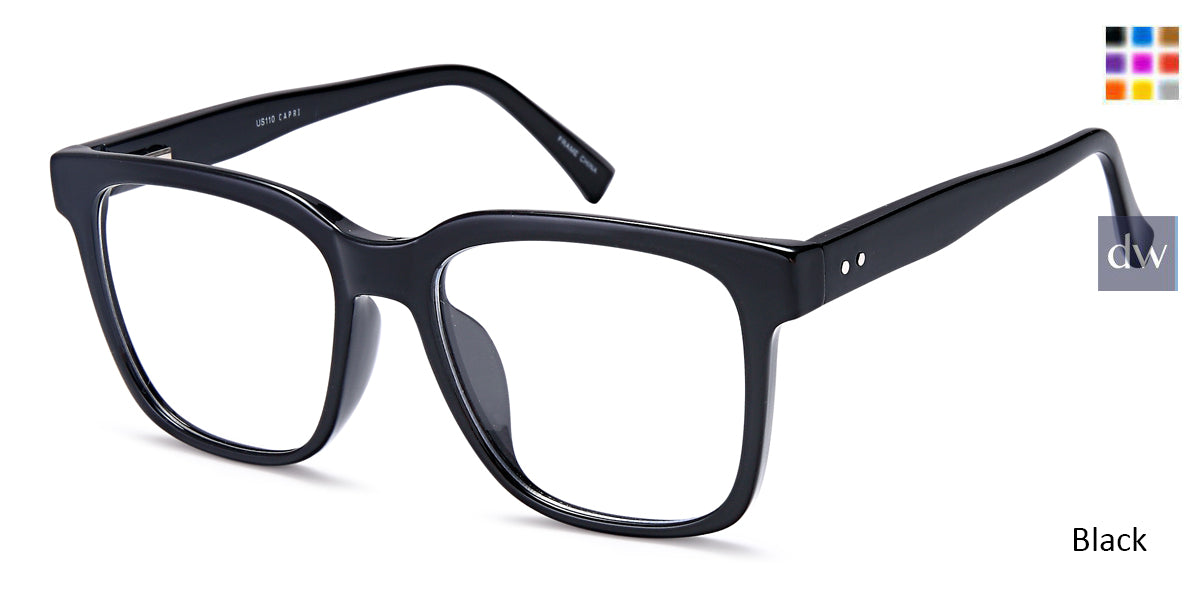 Black Capri 4 US110 Eyeglasses.