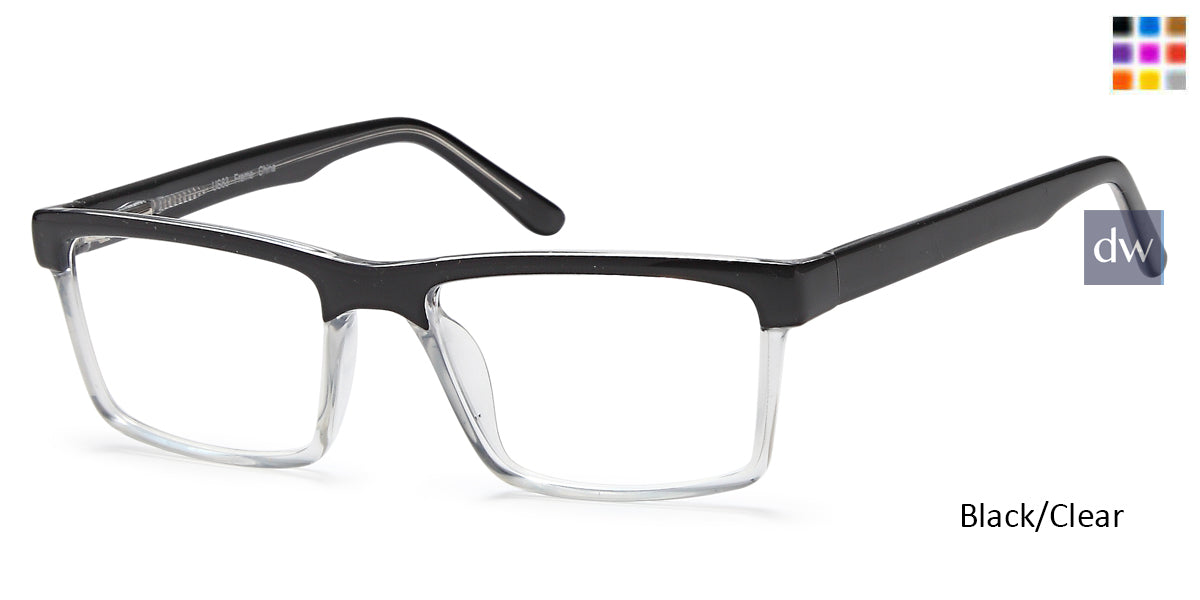 Black/Clear Capri 4U US 83 Eyeglasses.