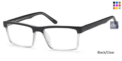 Black/Clear Capri 4U US 83 Eyeglasses.