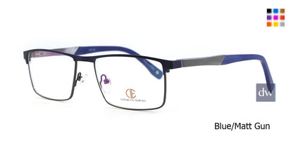 Blue/Matt Gun CIE SEC129 Eyeglasses.