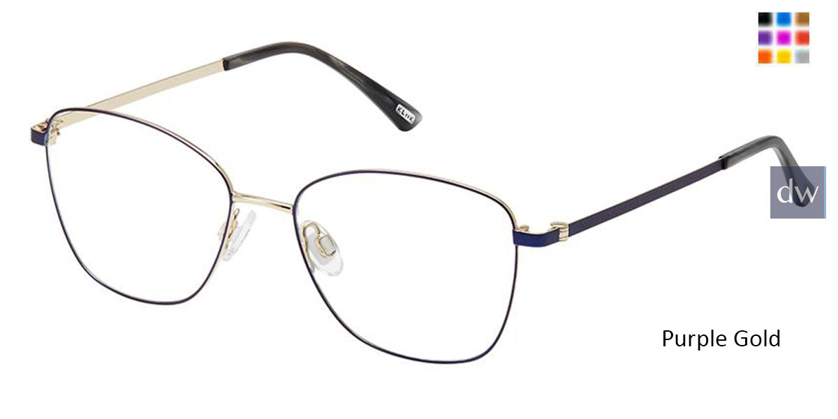 Purple Gold Kliik Denmark K-721 Eyeglasses - Teenager