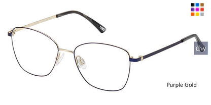 Purple Gold Kliik Denmark K-721 Eyeglasses - Teenager