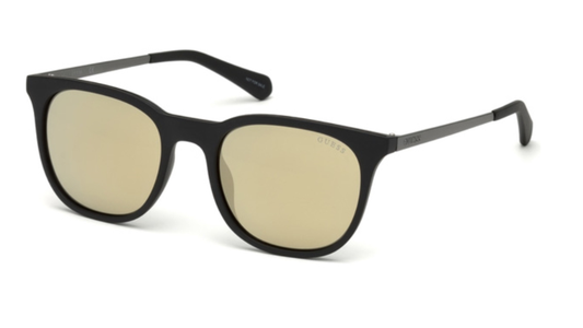 Black Matte:
Guess GU6920 Soft Square Sunglasses in Black Matte — unisex full metal frame, wide 20mm bridge
