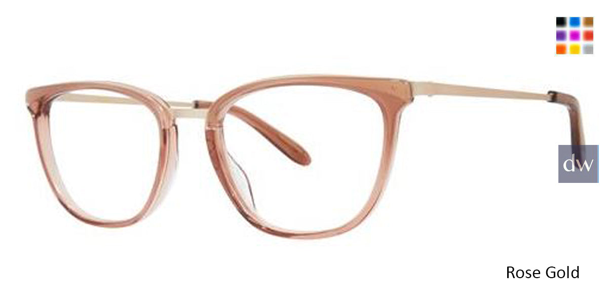 Rose Gold Vera Wang V557 Eyeglasses.
