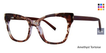 Amethyst Tortoise Vera Wang V558 Eyeglasses.