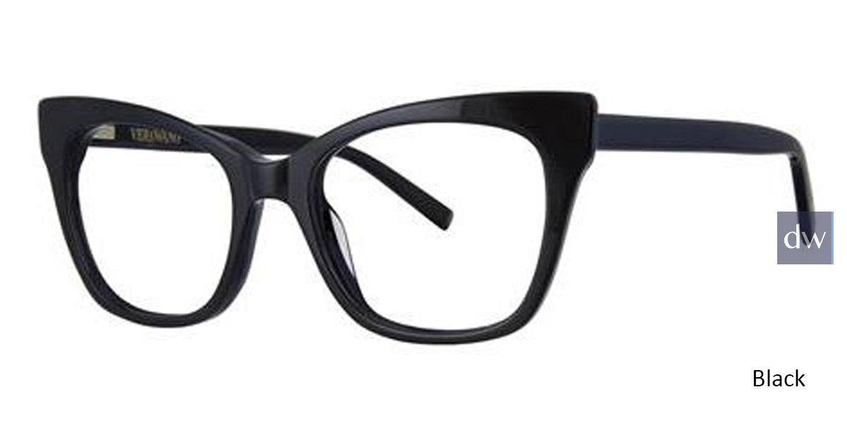 Black Vera Wang V558 Eyeglasses.