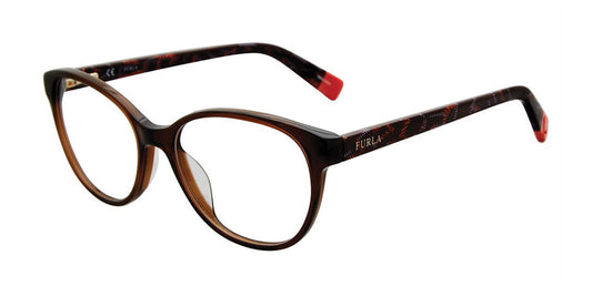 Brown 0G73 Furla VFU077 Eyeglasses.