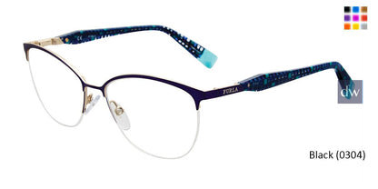 Black (0304) Furla VFU079 Eyeglasses