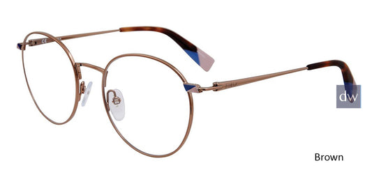 Brown Furla VFU252 Eyeglasses.