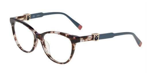 Grey Tortoise 0721 Furla VFU353 Eyeglasses.