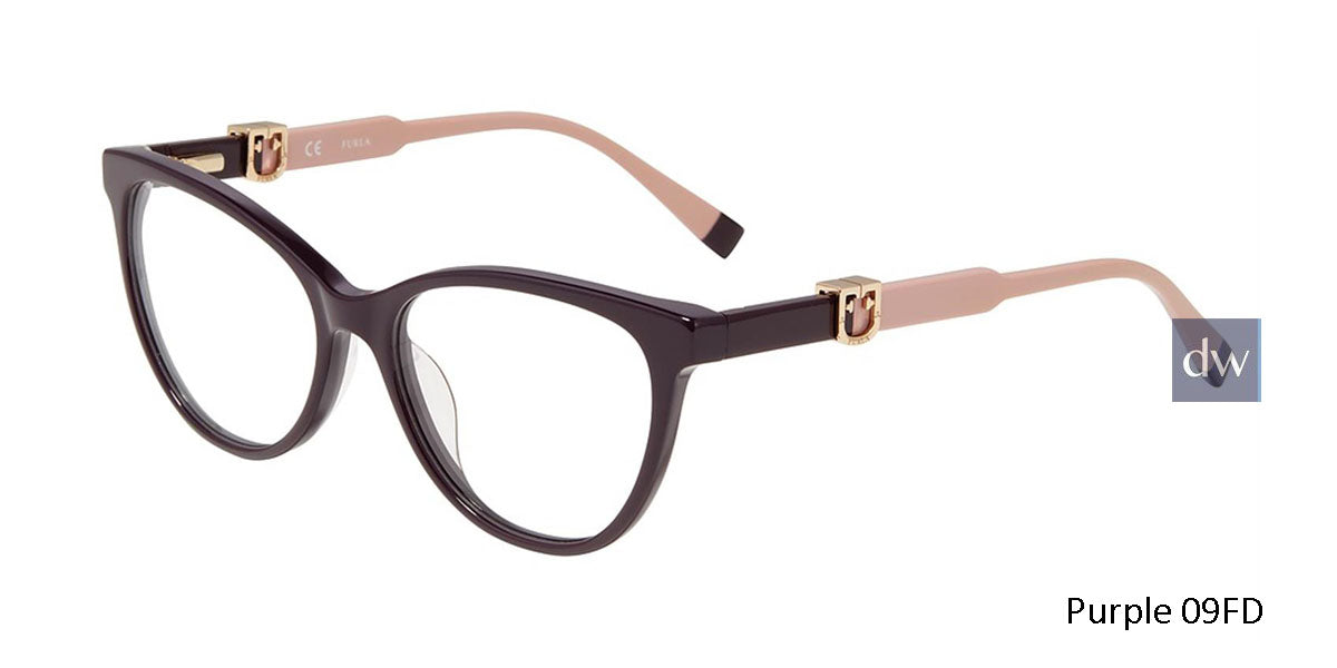 Purple 09FD Furla VFU353 Eyeglasses.