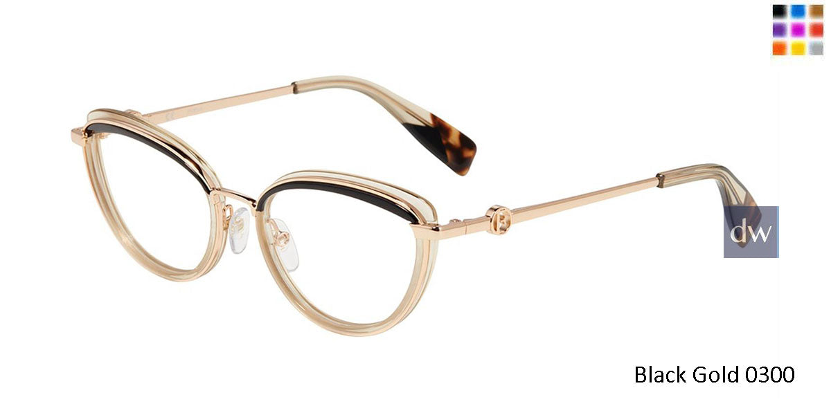 Black Gold 0300 Furla VFU357 Eyeglasses.