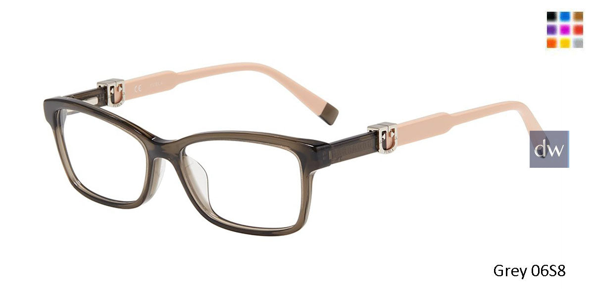 Grey 06S8 Furla VFU378 Eyeglasses.